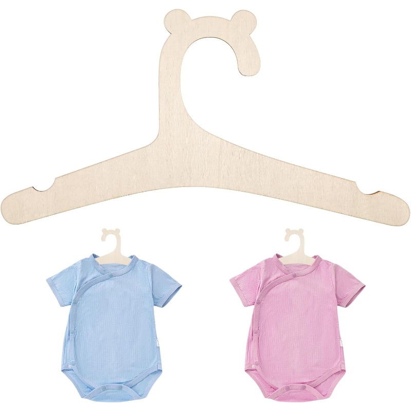 Baby Nursery Hangers - ベビー服ラックかわいいクマ木製子供服ハンガーホームガールプリンセスルーム保育園装飾子供用プレゼント