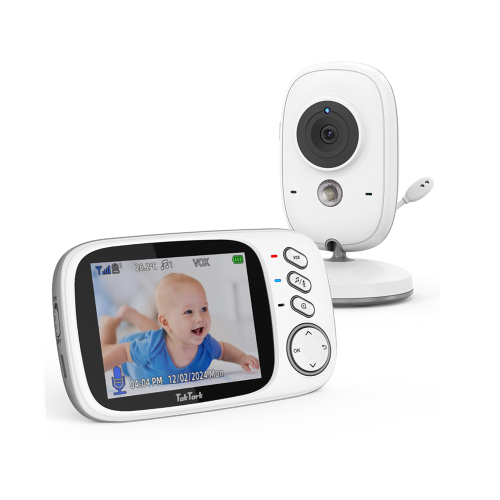 Wearable Baby Monitor - TakTark 3.2 インチ ワイヤレス ビデオ ベビーモニター