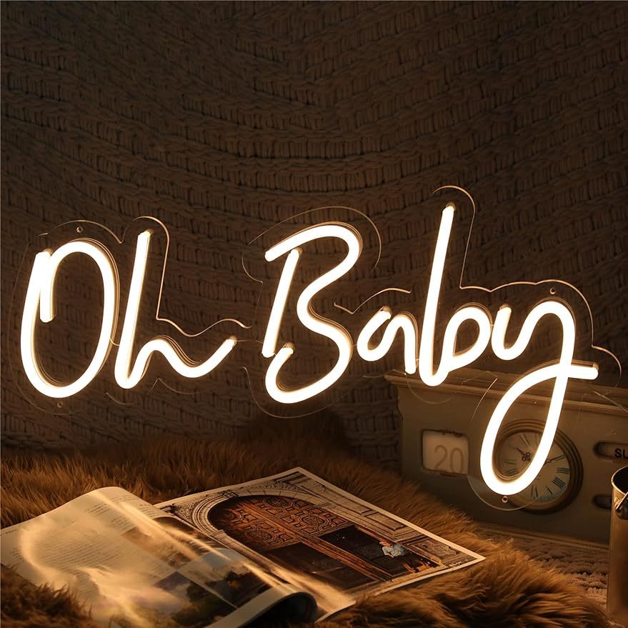 Baby Nursery Wall Lights - Oh Baby ネオンサイン LED マーキーライト USB電源