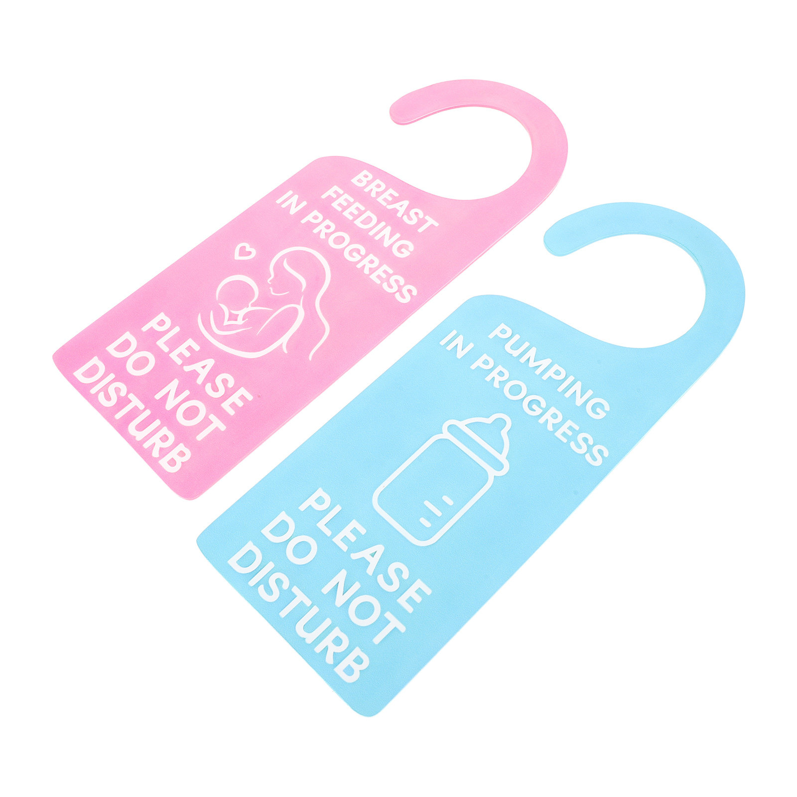 Baby Nursery Knobs - 2 個の授乳用プライバシードアサイン、搾乳中、ドアノブ吊り下げ式、邪魔しないでください、看護室、オフィス、ベビールーム