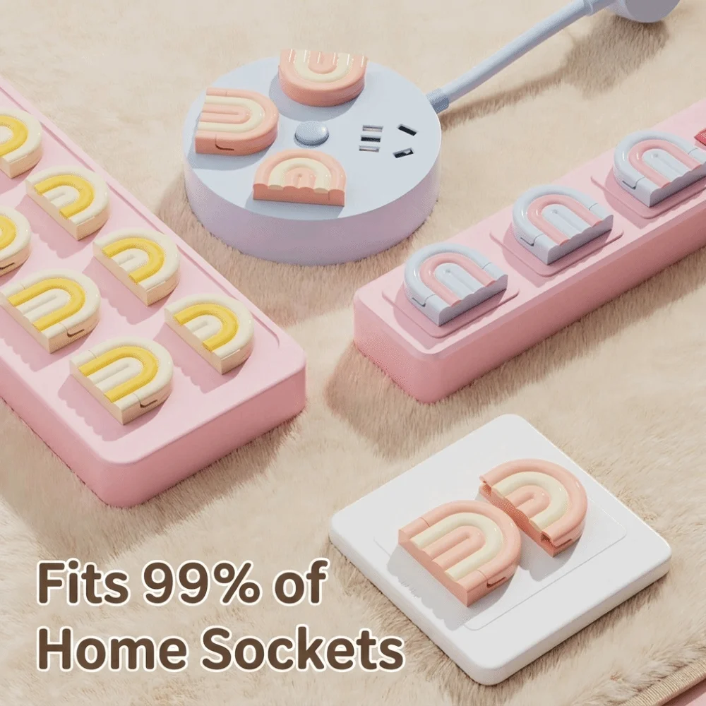 Outlet Cover Childproof - 1 セット抗感電子供用コンセントプラグカバー防水防塵コンセントプラグカバープルーフィングプロテクター電源タップ