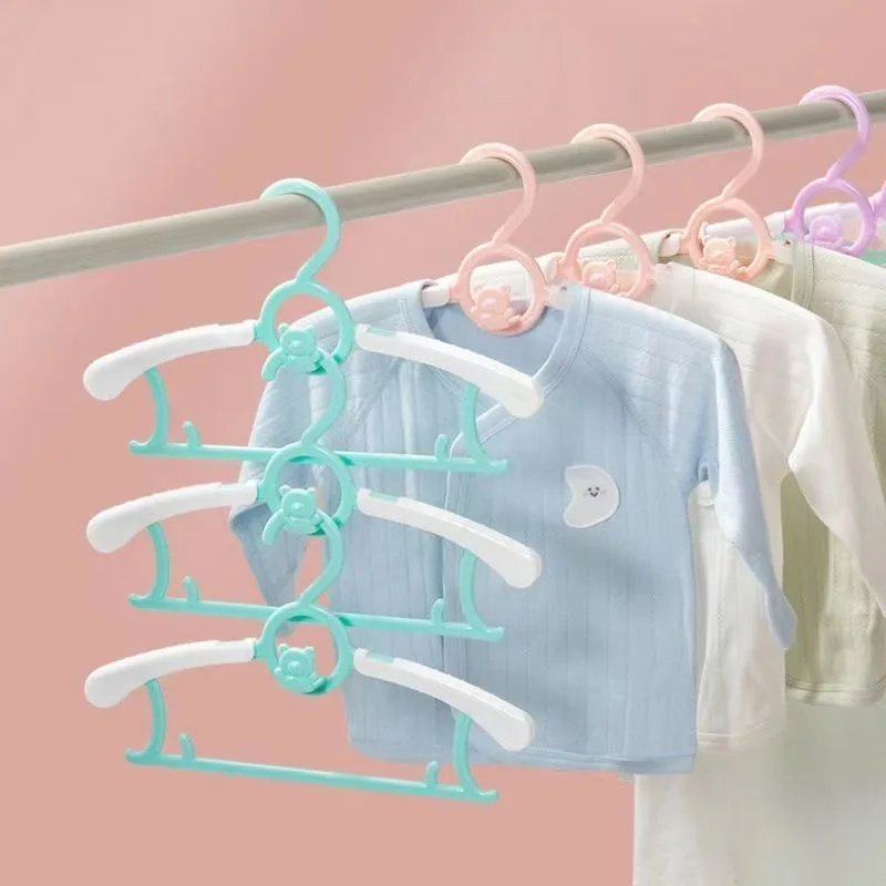 Baby Nursery Hangers - 5/10/20 個拡張可能なベビー保育園クローゼットハンガー省スペース子供用滑り止めハンガー女の子男の子幼児子供用