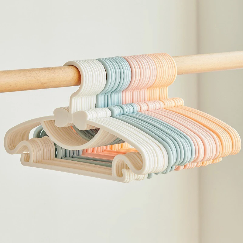 Baby Nursery Hangers - 10 個ベビーハンガー幼児ベビー服ハンガールーム保育園装飾ポータブルプラスチックディスプレイクリエイティブキッズプレゼント防風