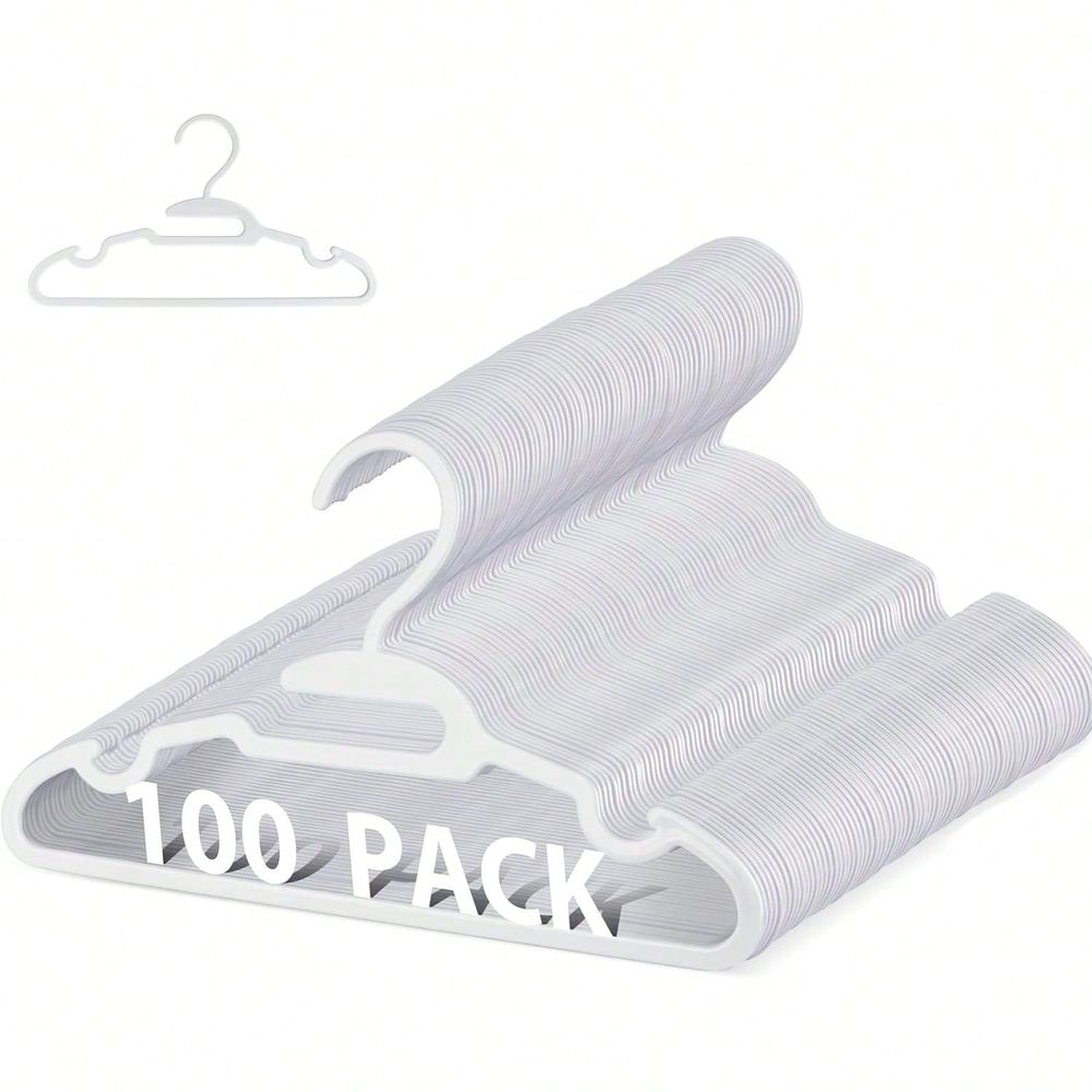 Baby Nursery Hangers - 70 100パック キッズハンガー プラスチック製ベビーハンガー クローゼット用 子供用幼児用ハンガー