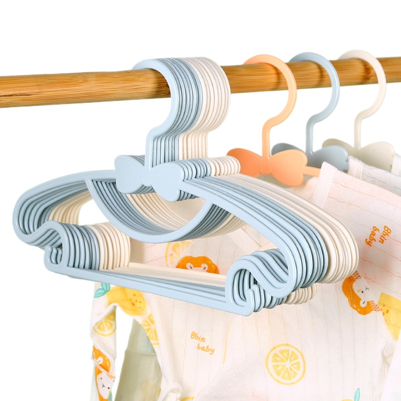 Baby Nursery Hangers - 5-50 個ベビーハンガープラスチック子供服収納ハンガー保育園子供ハンガー幼児幼児ポータブルコートホームラック