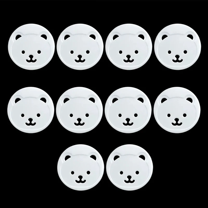 10 個 EU 電源ソケット保護カバークマ肥厚子供の安全コン - Outlet Cover Childproof のレビューと価格