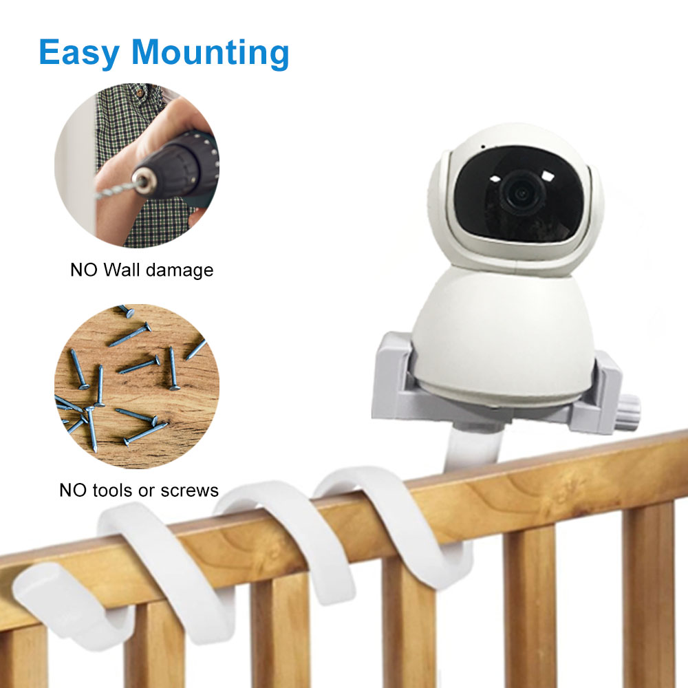 ユニバーサルベビーモニターホルダー長い白い柔軟なシリコンベビ - Wearable Baby Monitor のレビューと価格