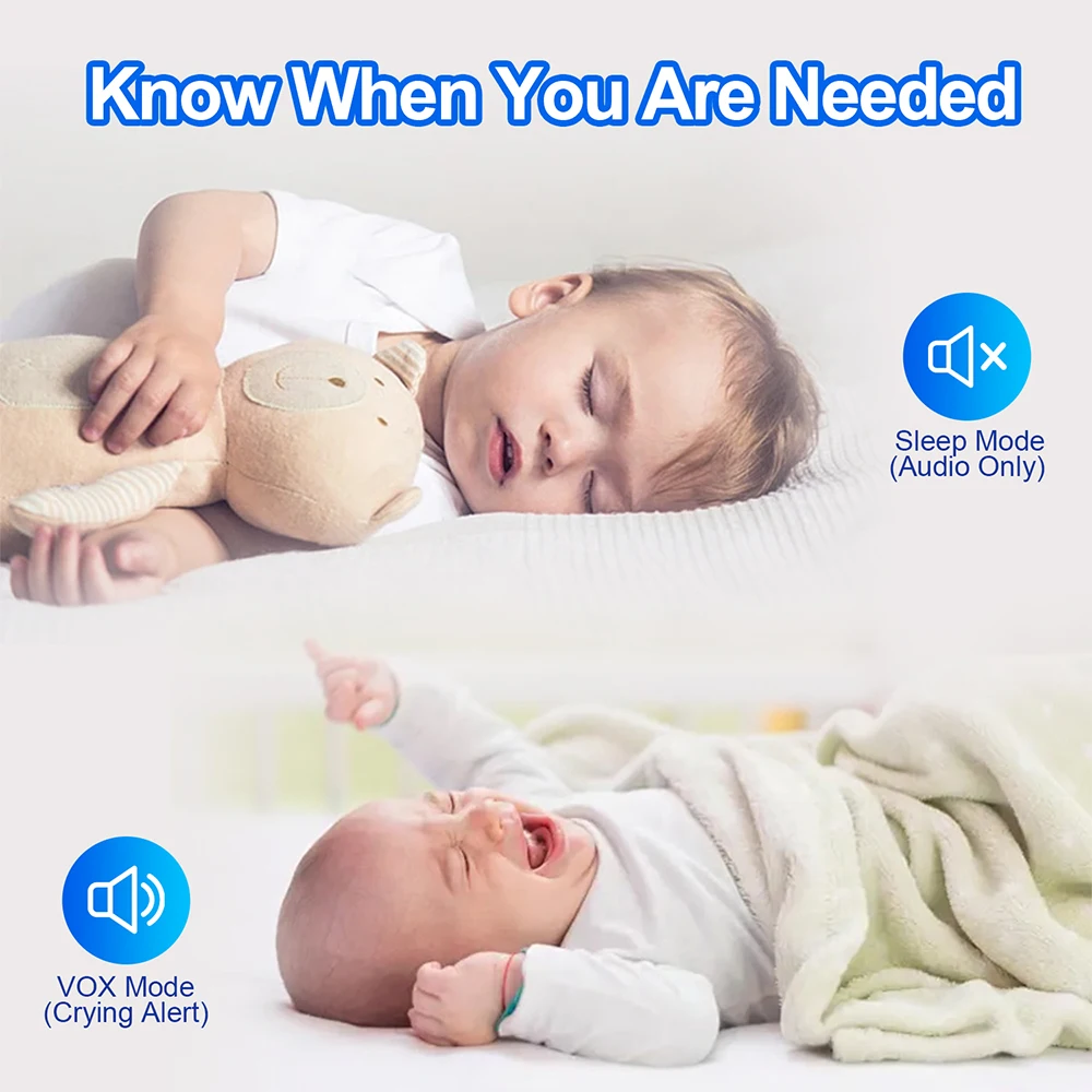 7.0インチ ビデオベビーモニター 720P 5000mAh - Wearable Baby Monitor のレビューと価格