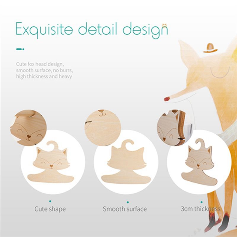 [N84R] ベビー服ハンガー - 保育園用木製ベビーハンガ - Baby Nursery Hangers のレビューと価格