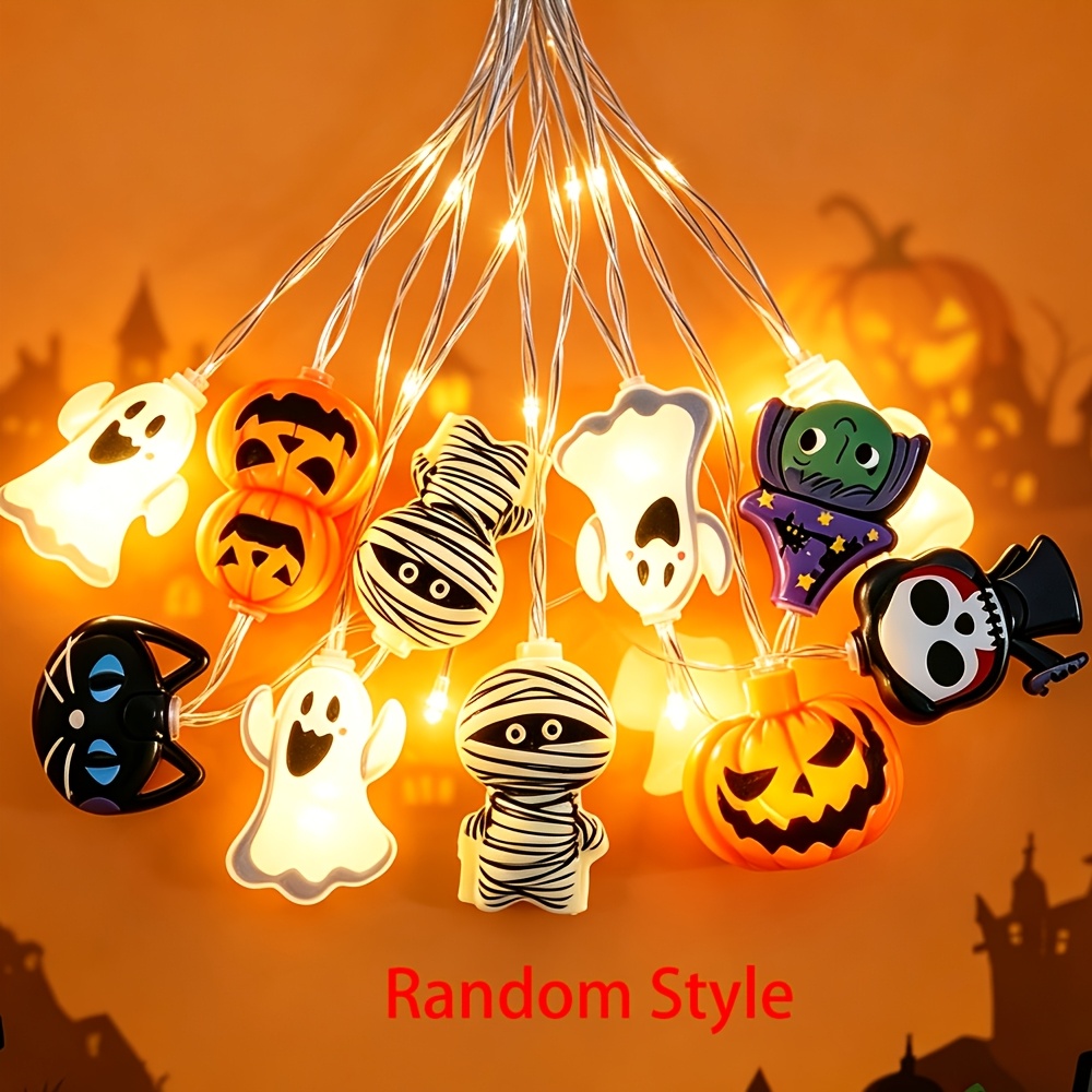 不気味なハロウィーンLED装飾ストリングライト、漫画の形をし - Baby Nursery Wall Lights のレビューと価格
