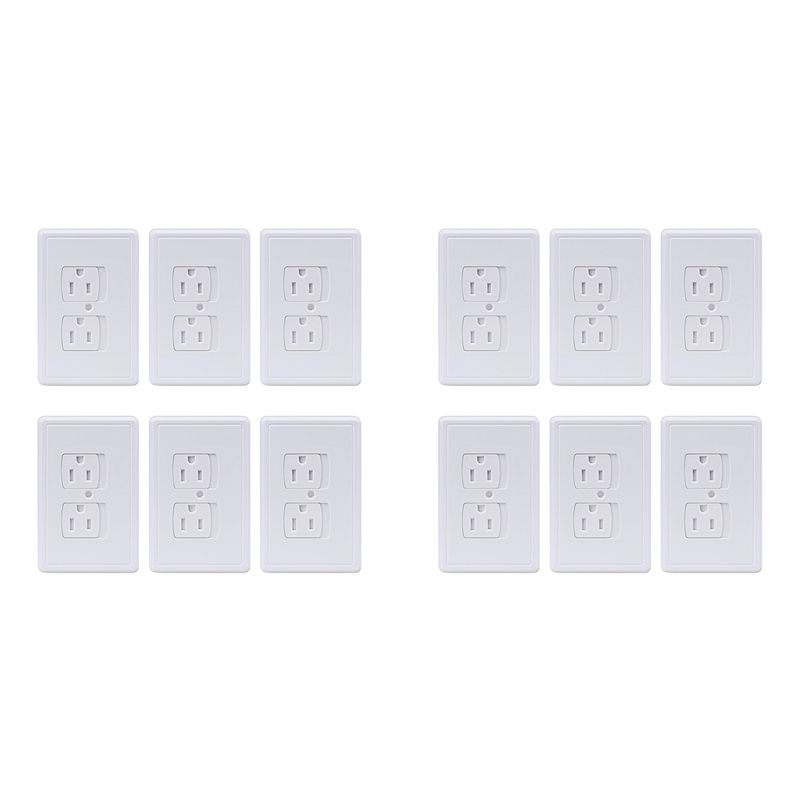 Y42A-12 パック安全自動閉鎖コンセントカバー、壁コンセ - Outlet Cover Childproof のレビューと価格