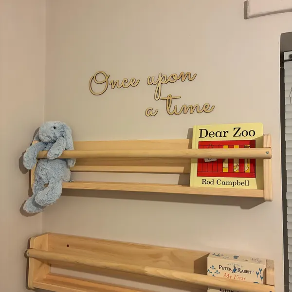 ワンス・アポン・ア・タイム ウォールサイン。 木製保育園ベビ - Baby Nursery Diy のレビューと価格