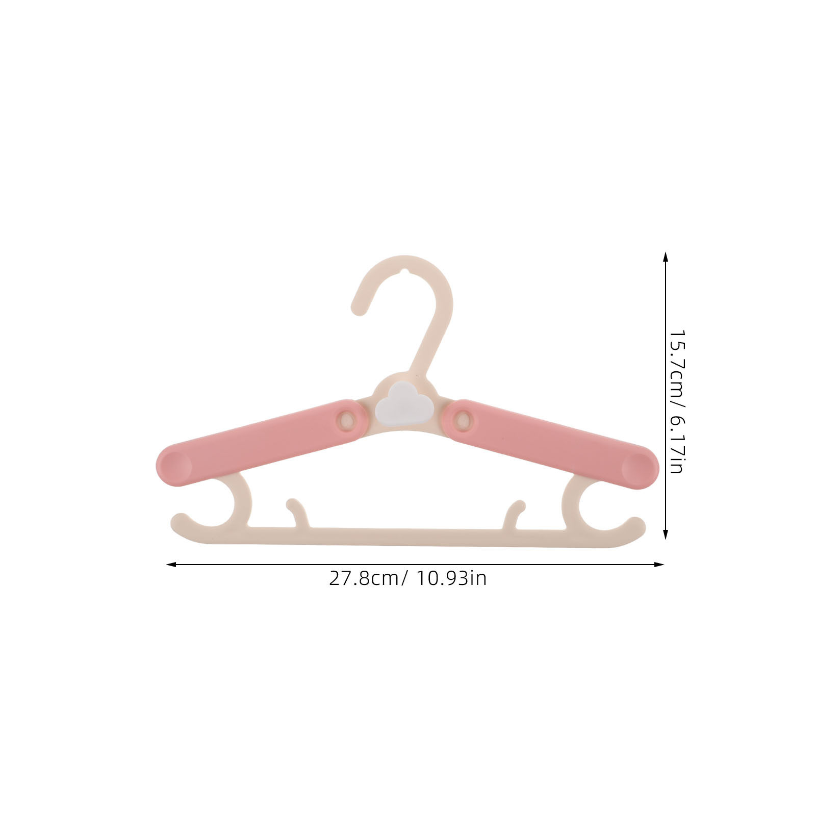 5 個子供用調節可能なプラスチックハンガーベビー幼児服オーガ - Baby Nursery Hangers のレビューと価格