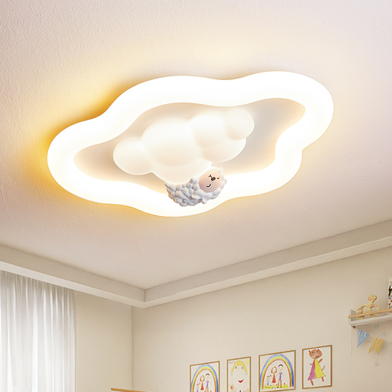 クラウドライト LED 子供部屋ベビールームシーリングライト - Baby Nursery Knobs のレビューと価格