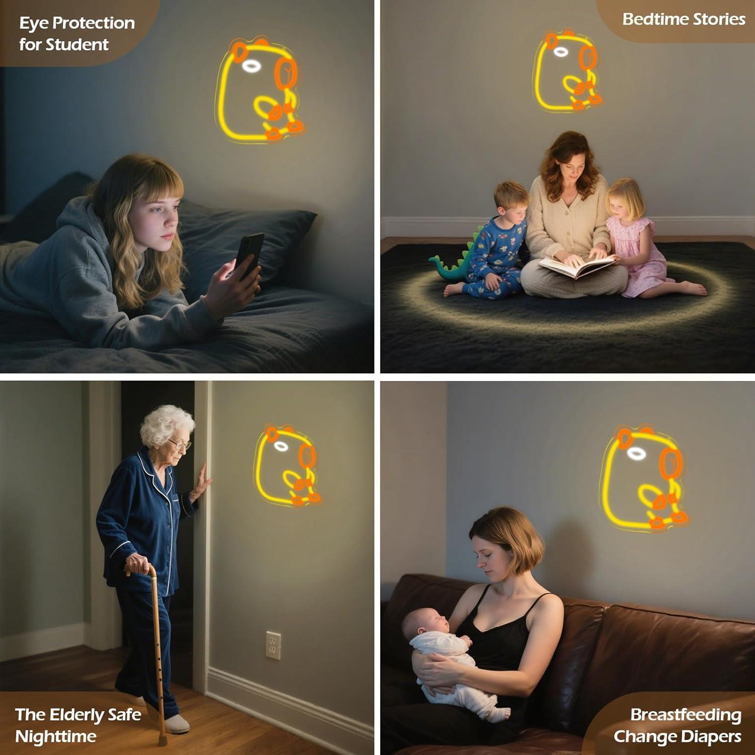 カピバラネオンサイン調光可能なLEDネオンライト子供用ベビー - Baby Nursery Wall Lights のレビューと価格