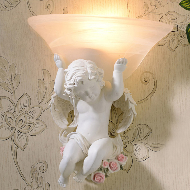 モダンなウォールランプ,寝室用,天使の形,レトロなスタイル, - Baby Nursery Wall Lights のレビューと価格