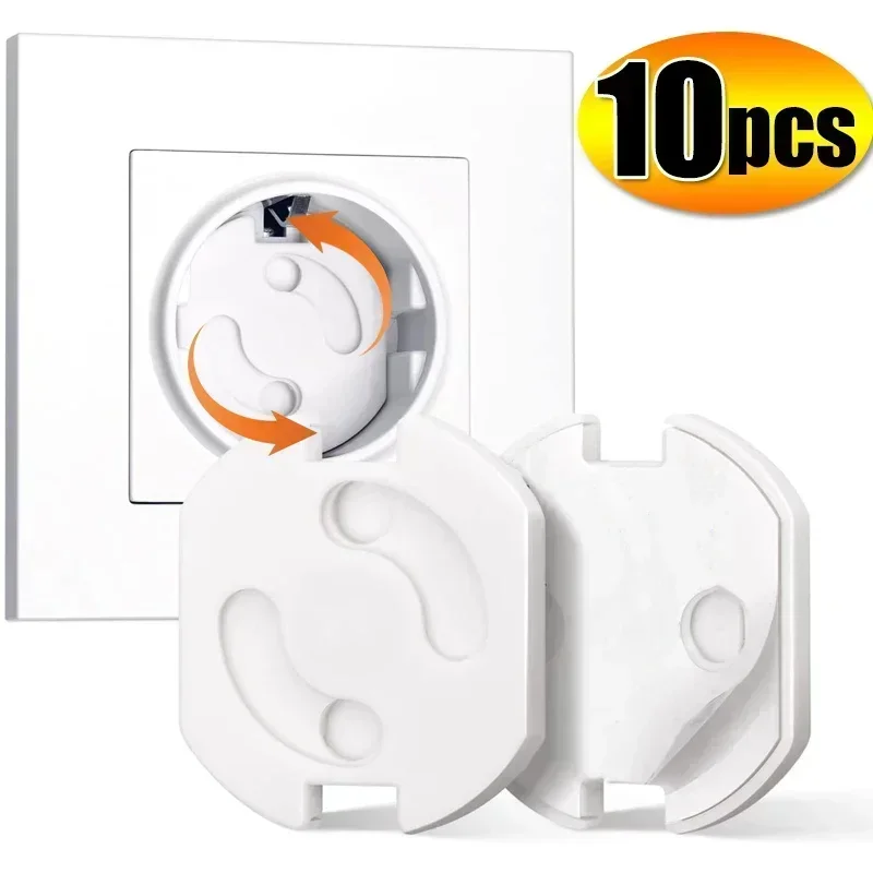 1/10 個コンセント保護ベビーチャイルド EU 電源ソケッ - Outlet Cover Childproof のレビューと価格