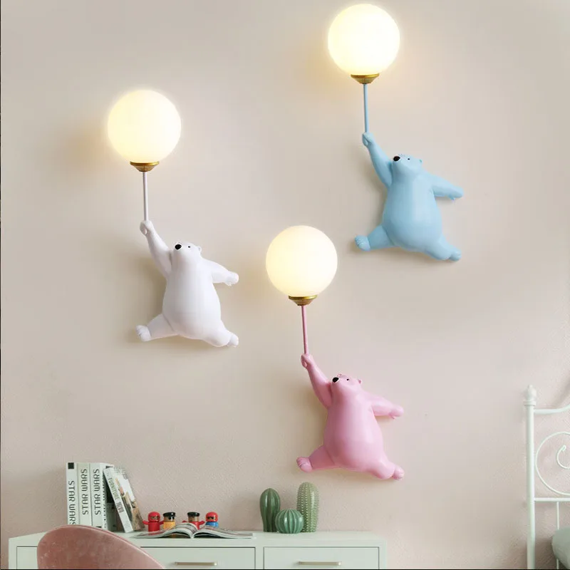 極クマのLEDウォールライト,クリエイティブなウォールライト - Baby Nursery Wall Lights のレビューと価格