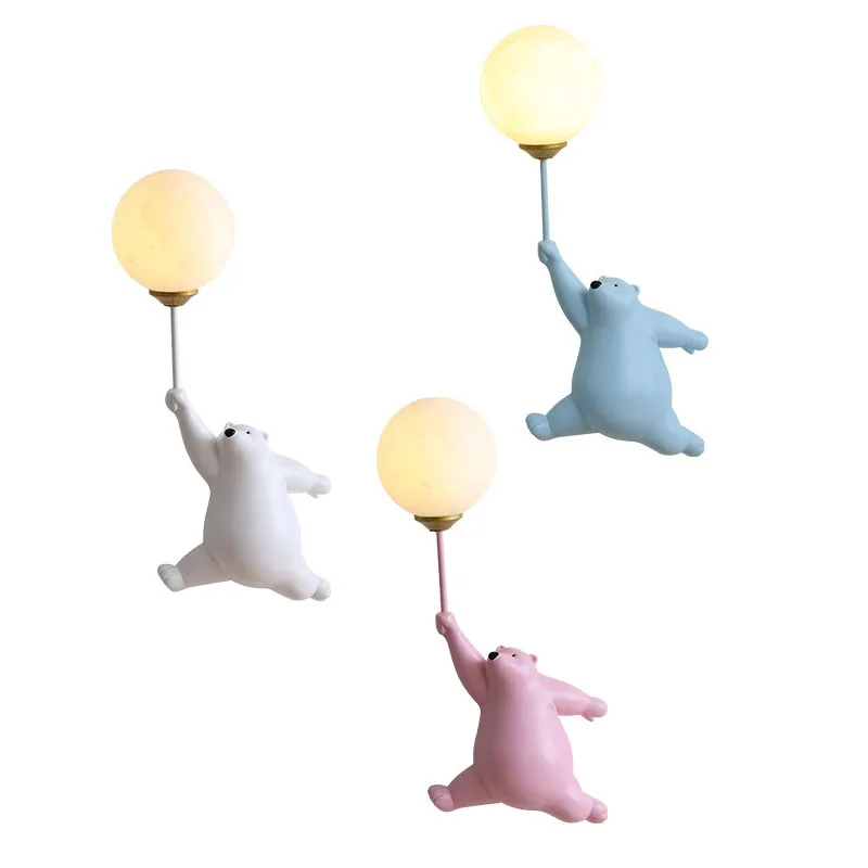 極クマのLEDウォールライト,クリエイティブなウォールライト - Baby Nursery Wall Lights のレビューと価格