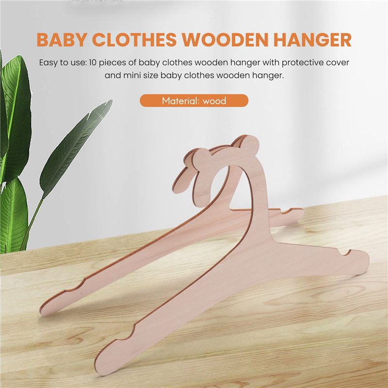 A04G-10 個木製ハンガー ベビー服用 天然木ハンガー  - Baby Nursery Hangers のレビューと価格