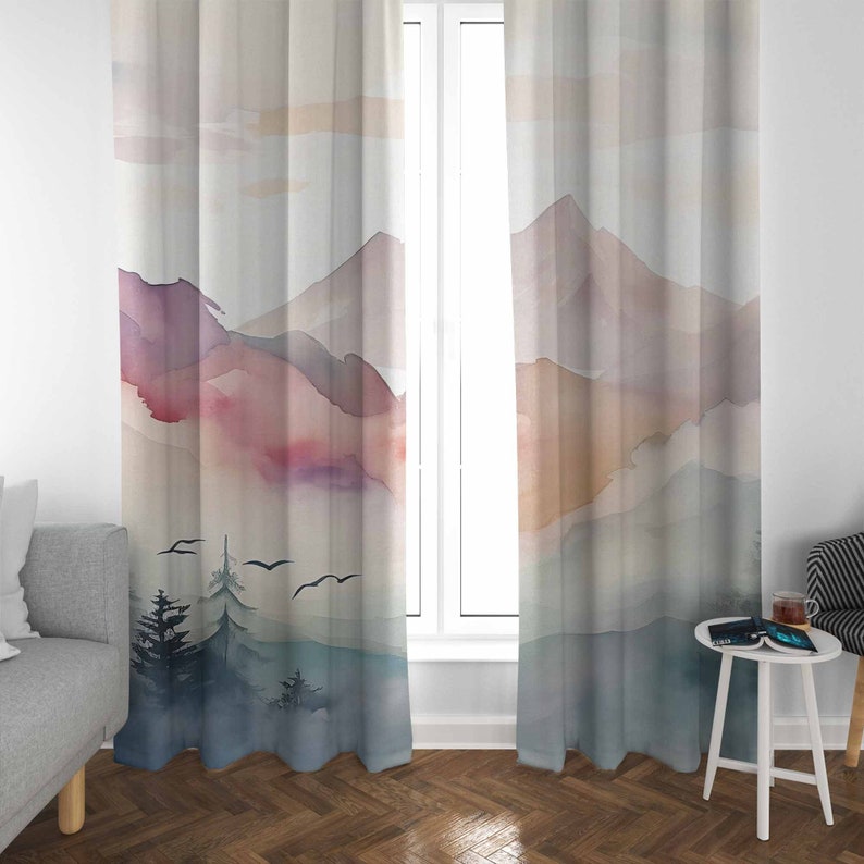 マウンテンフォレスト保育園カーテン子供の寝室のカーテン遮光保 - Baby Nursery Blackout Curtains のレビューと価格