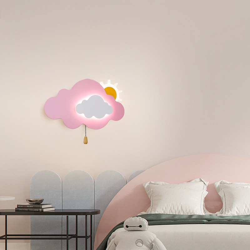 クラウドウォールランプ子供部屋のベッドサイドランプミニマリス - Baby Nursery Knobs のレビューと価格