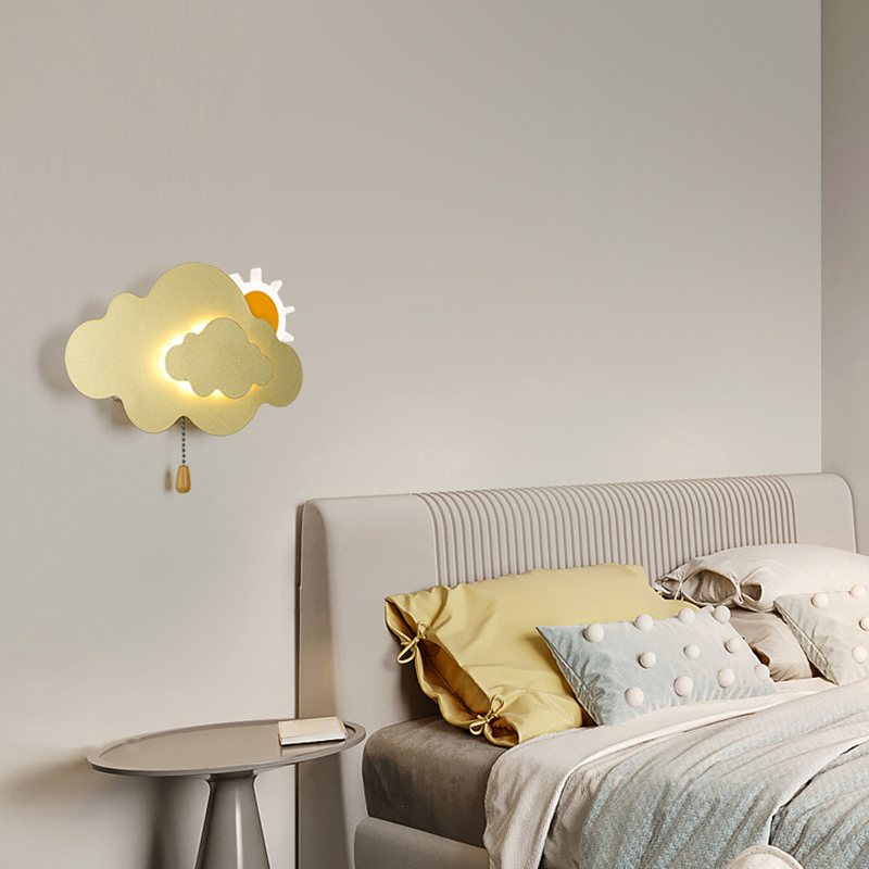 クラウドウォールランプ子供部屋のベッドサイドランプミニマリス - Baby Nursery Knobs のレビューと価格