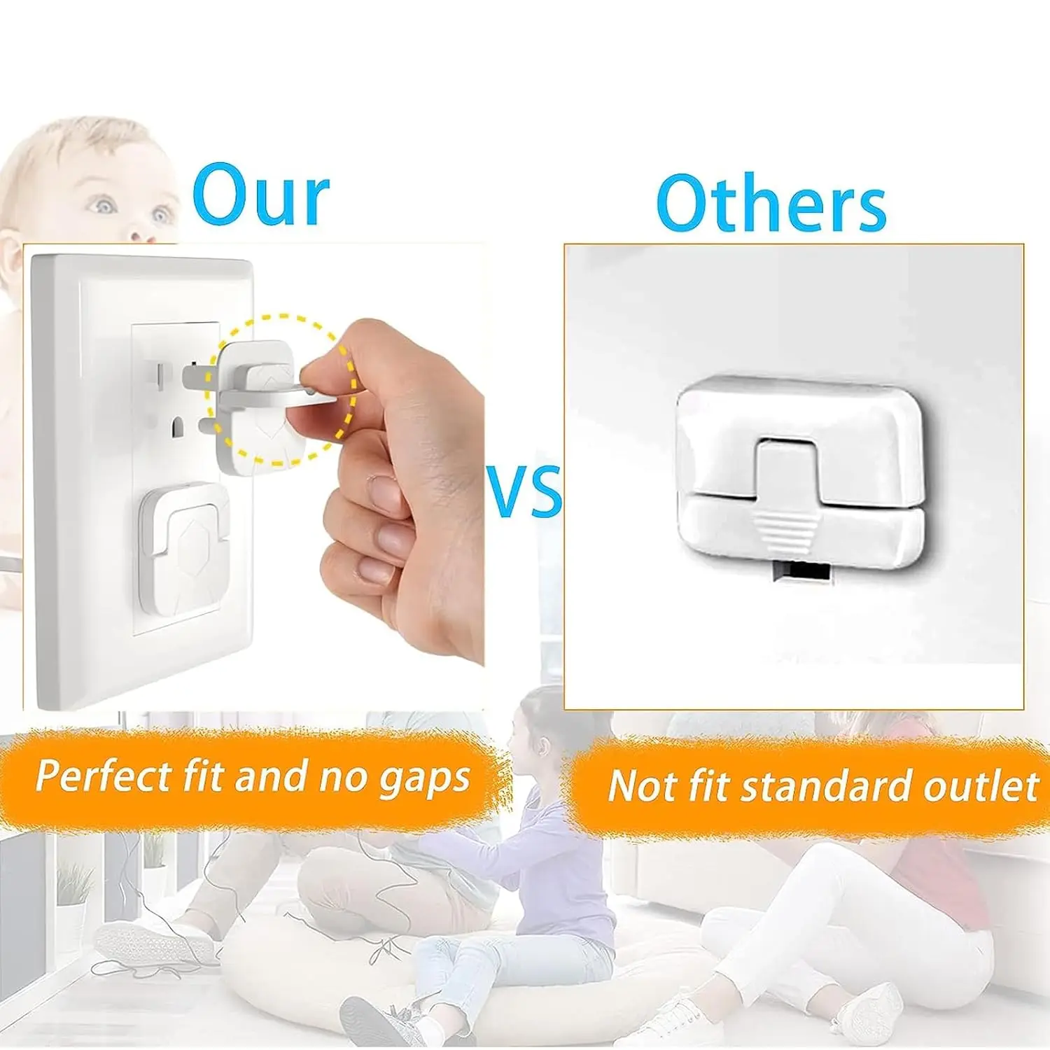 1-20個入りベビーガードコンセントカバー、チャイルドセーフ - Outlet Cover Childproof のレビューと価格