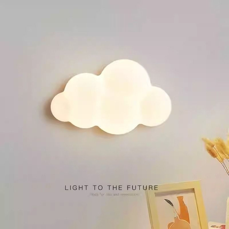 ホワイトクラウドウォールライト子供部屋保育園スターランプ寝室 - Baby Nursery Wall Lights のレビューと価格