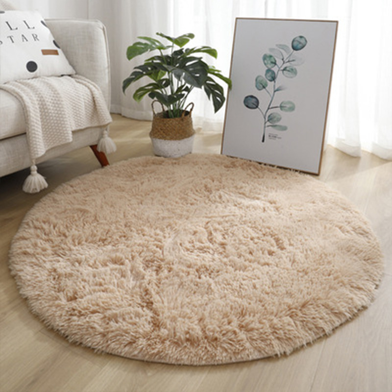 超ソフトふわふわ丸型ラグ、リビングルームの装飾用ぬいぐるみカ - Baby Nursery Mat のレビューと価格