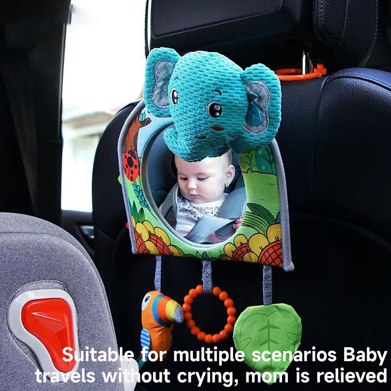ベビーカーシートミラーおもちゃ子供用モニター調整可能な教育感 - Wearable Baby Monitor のレビューと価格