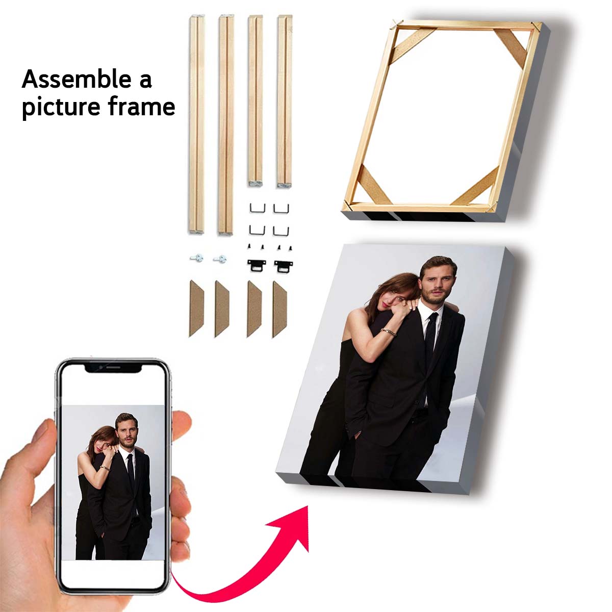カスタムプリントキャンバス絵画、あなたの写真から作る、結婚式 - Baby Nursery Images のレビューと価格