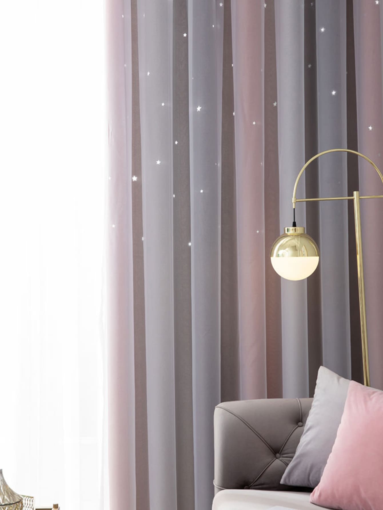遮光子供用カーテン 寝室用 断熱シルバー トゥインクルスター - Baby Nursery Blackout Curtains のレビューと価格