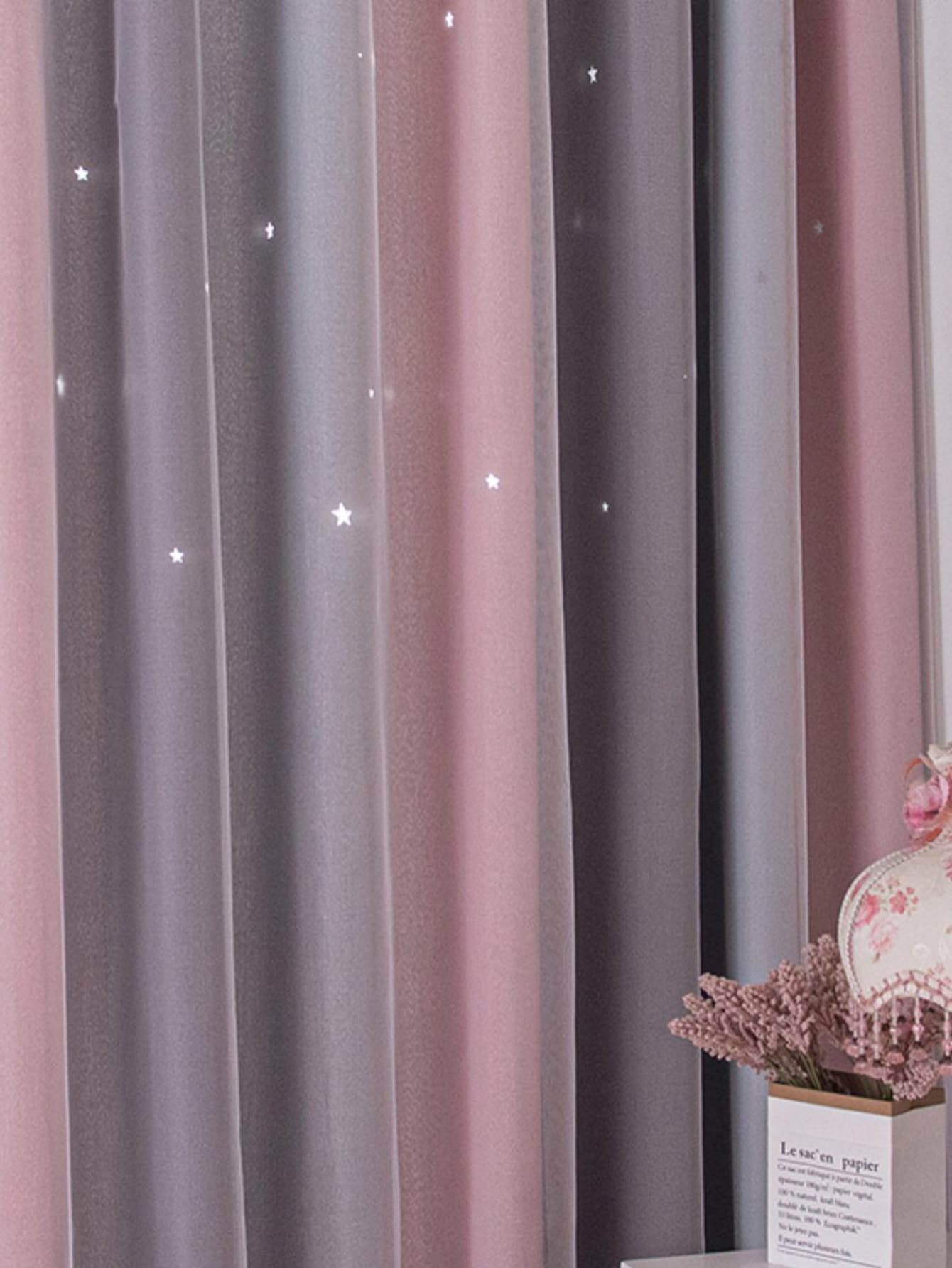 遮光子供用カーテン 寝室用 断熱シルバー トゥインクルスター - Baby Nursery Blackout Curtains のレビューと価格