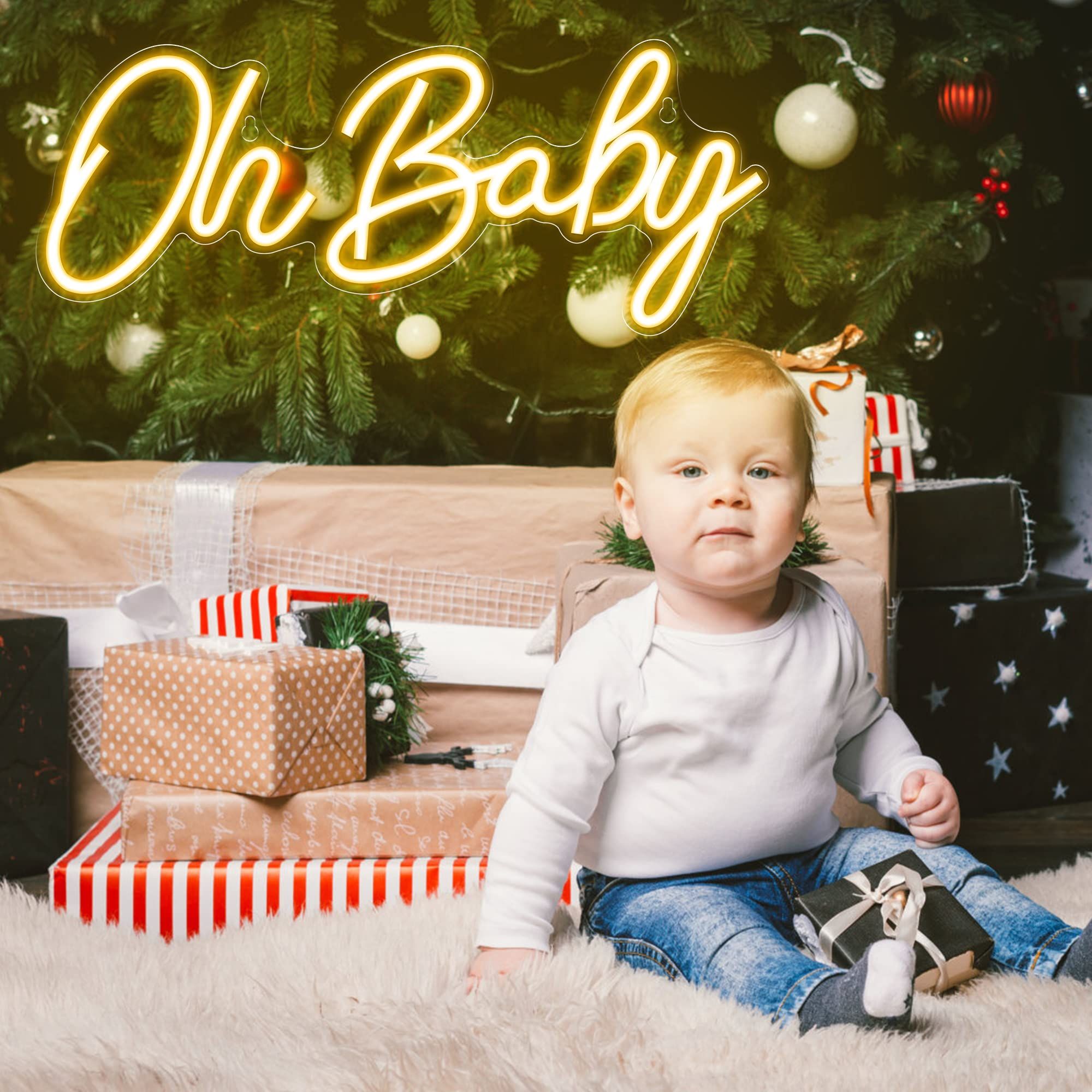 Oh Baby ネオンサイン USB調光式LEDネオンライト - Baby Nursery Wall Lights のレビューと価格