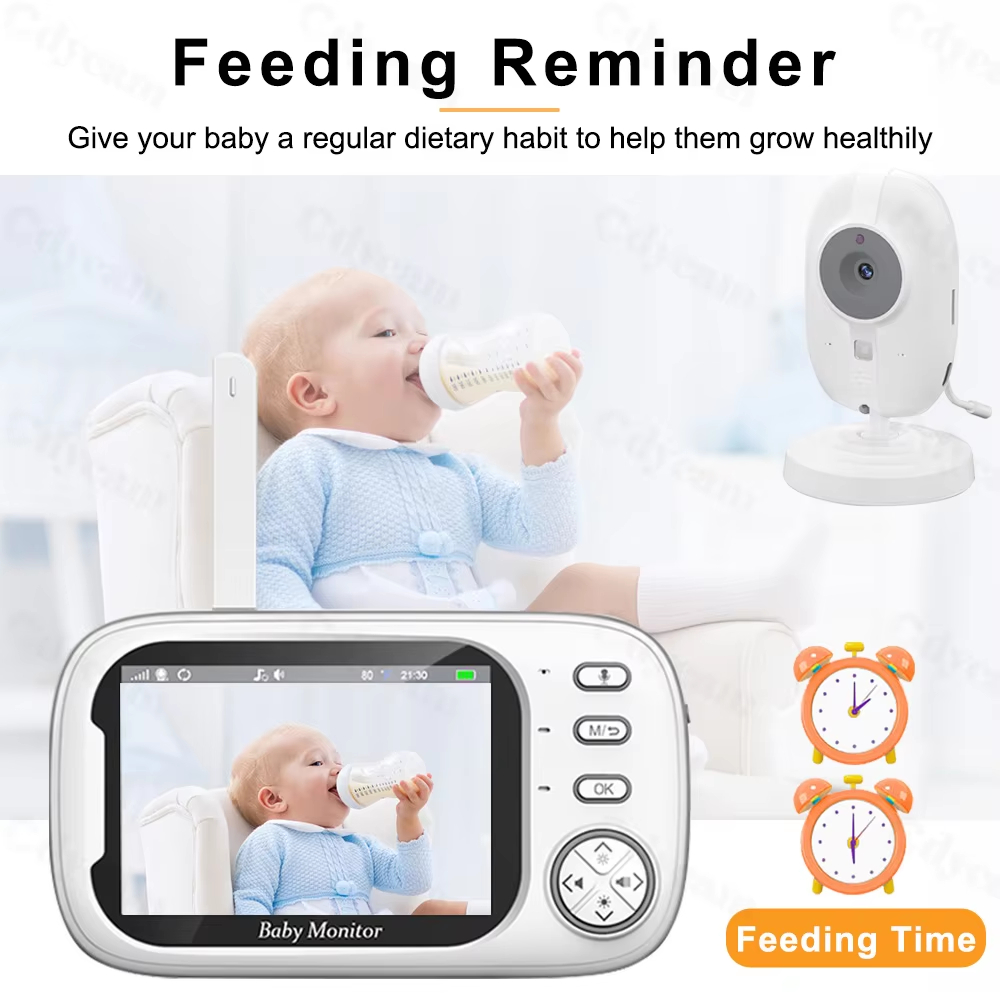 3.5インチベビーモニター（カメラと音声付き）、720Pビデ - Wearable Baby Monitor のレビューと価格