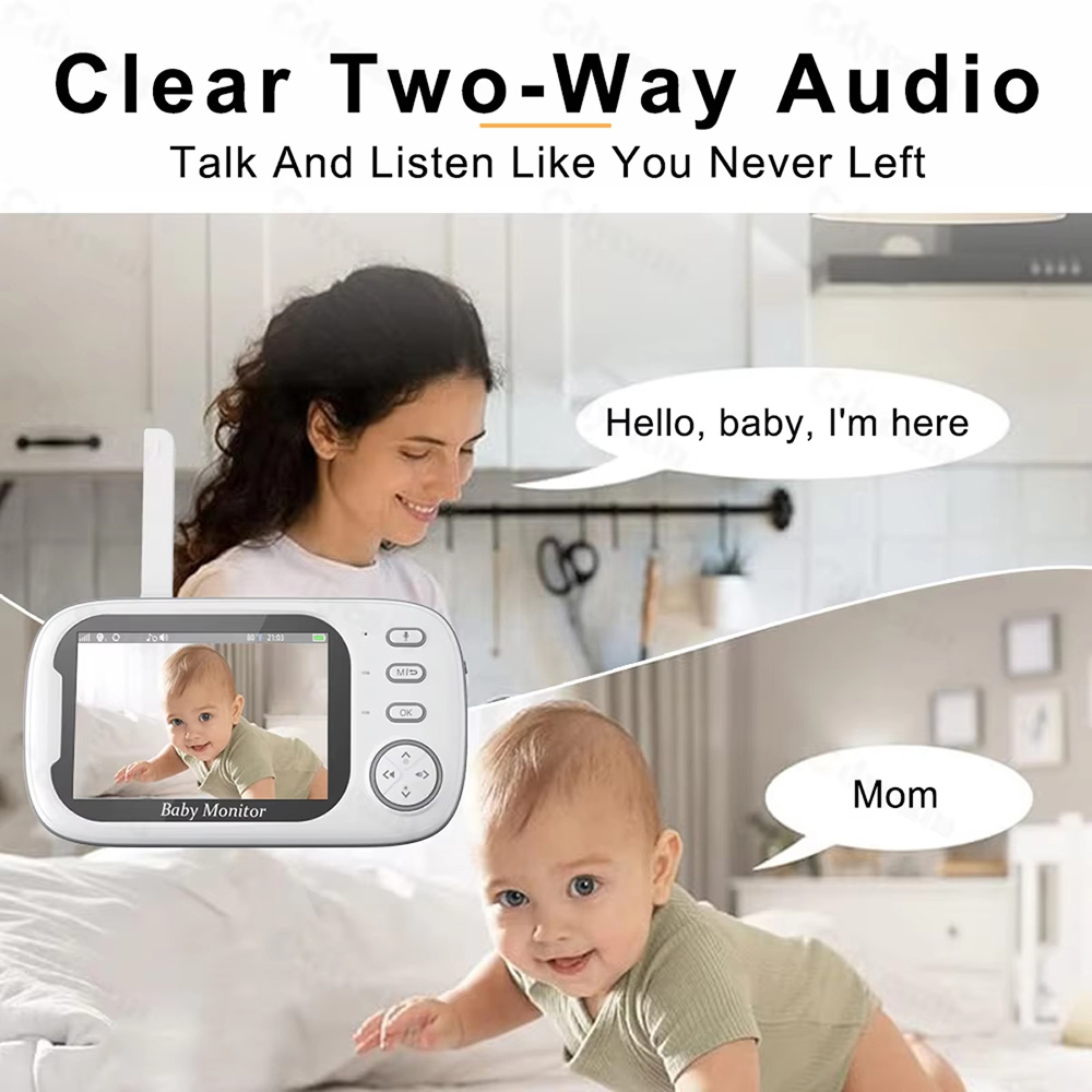 3.5インチベビーモニター（カメラと音声付き）、720Pビデ - Wearable Baby Monitor のレビューと価格