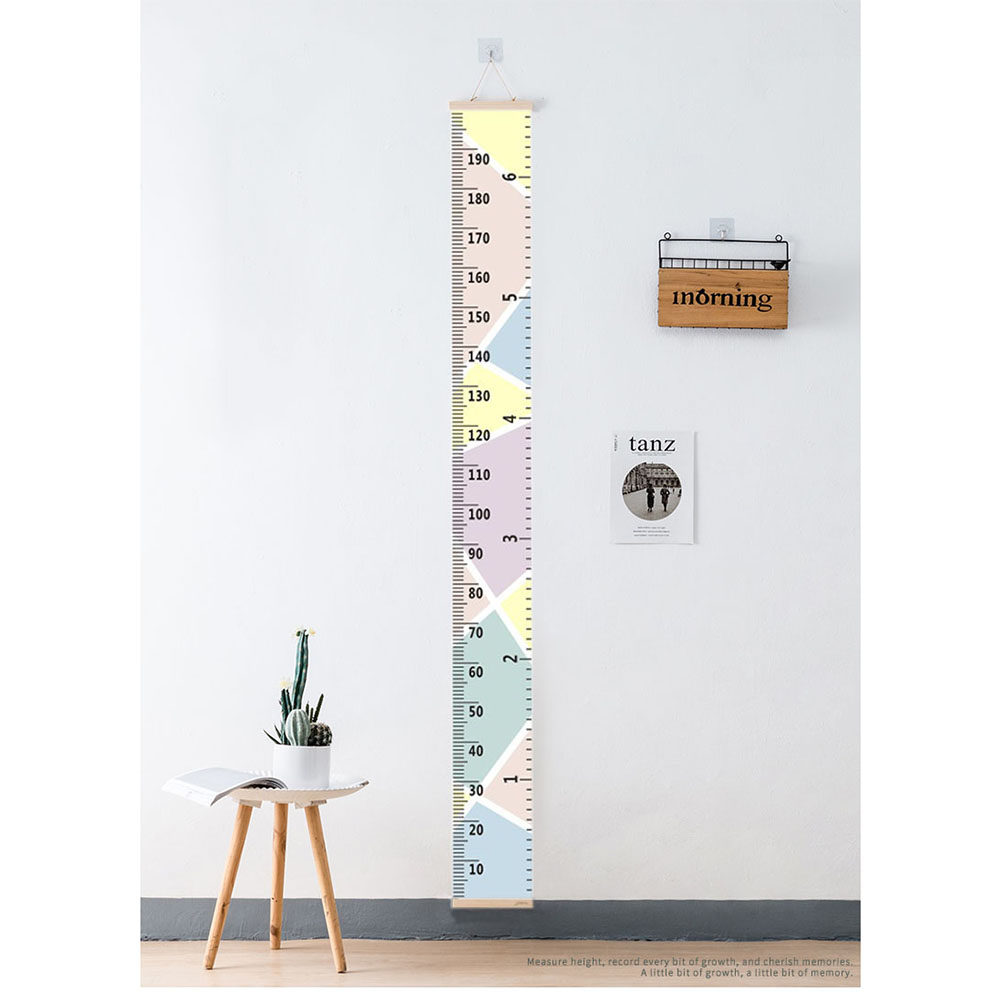 赤ちゃんの身長成長チャート壁掛け定規キャンバス防水スペースデ - Baby Nursery Hangers のレビューと価格