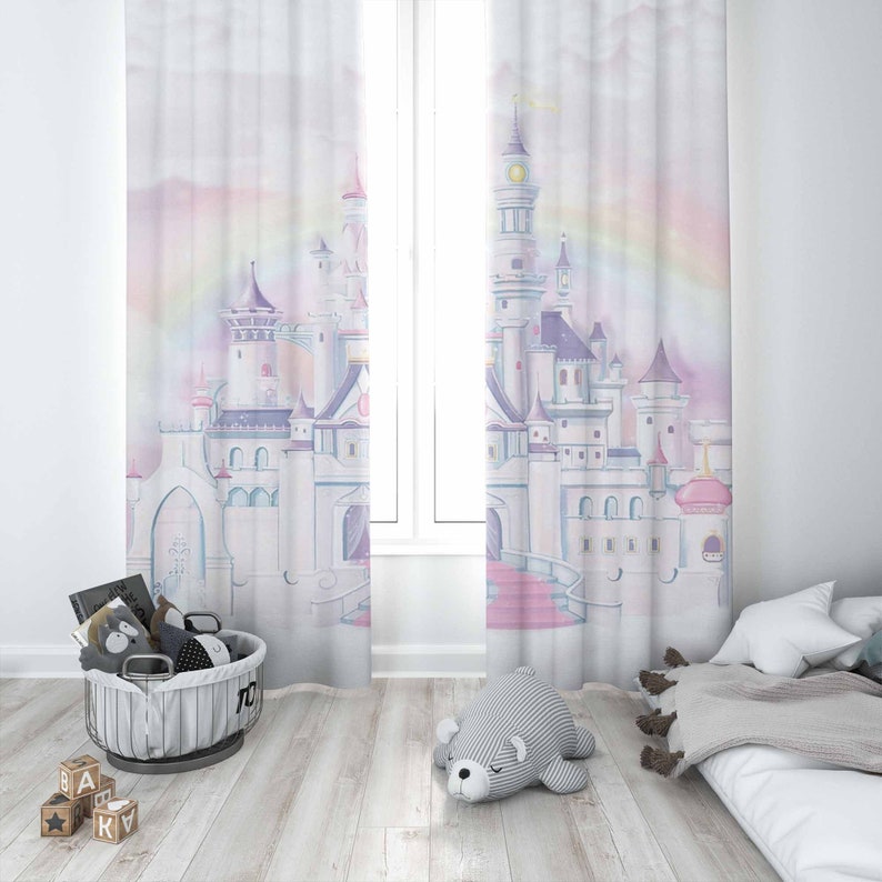プリンセス城保育園カーテン子供の寝室のカーテン遮光保育園の装 - Baby Nursery Blackout Curtains のレビューと価格