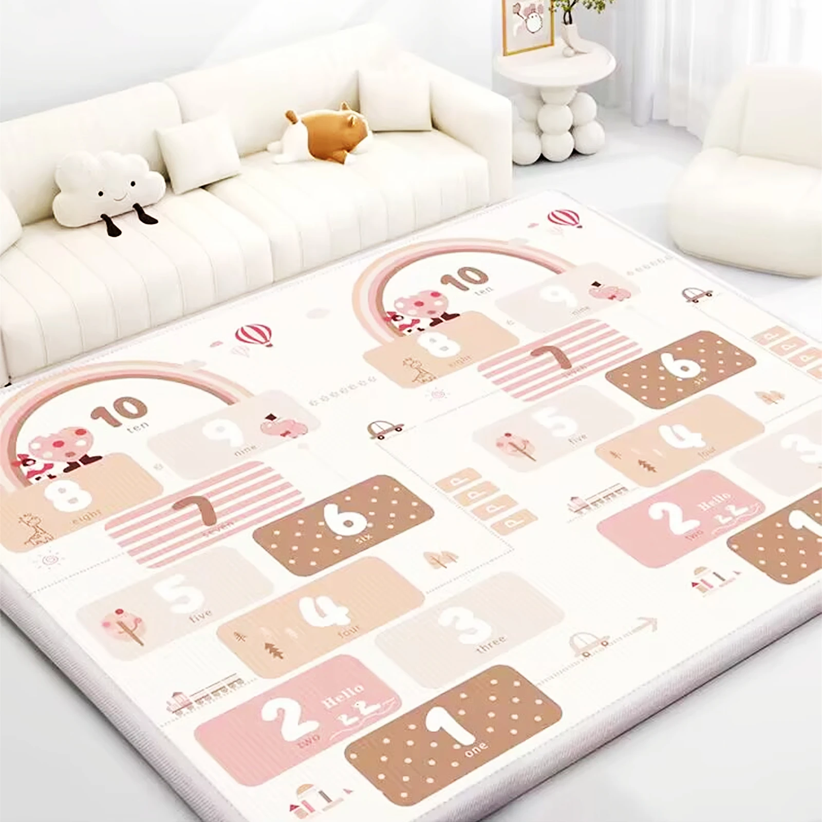 厚さ1/0.5cmの子供用パターンベビープレイマット、保育園 - Baby Nursery Mat のレビューと価格