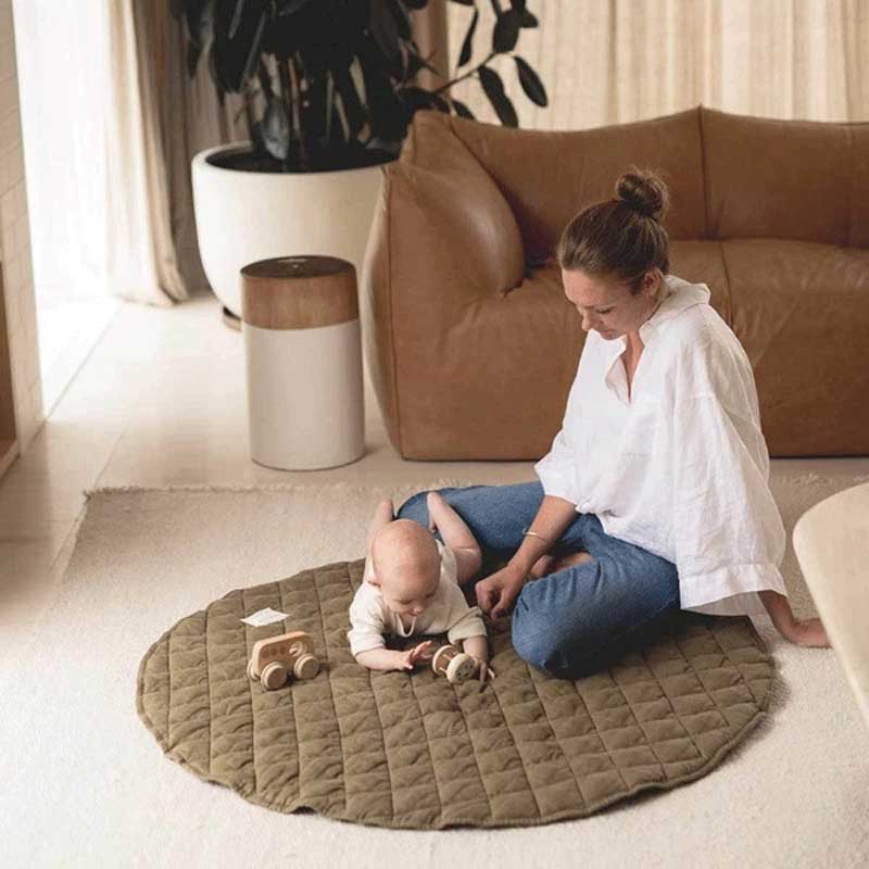 115 センチメートルプレイマット格子ベビーマット新生児幼児 - Baby Nursery Mat のレビューと価格