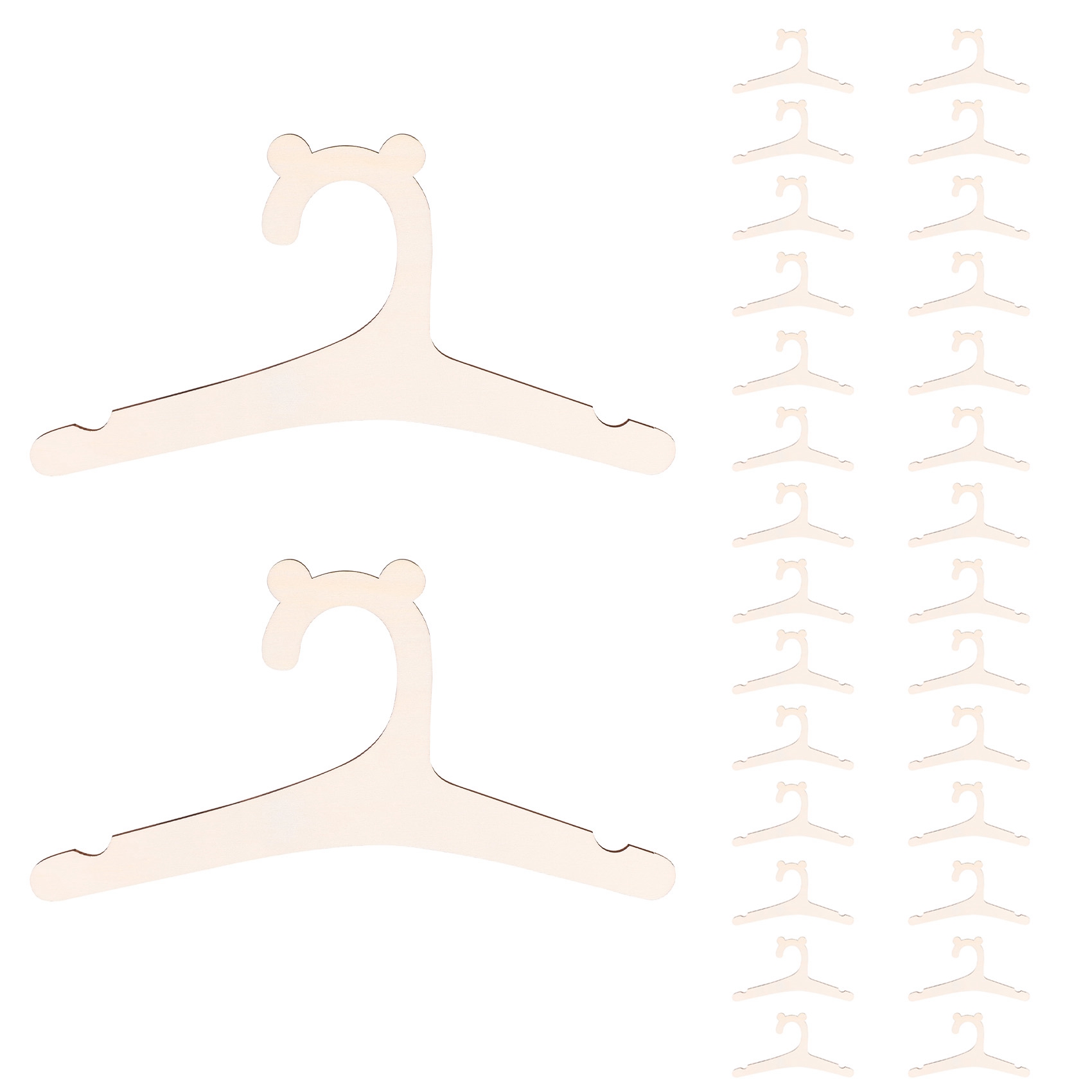 Y42A-30 個木製ハンガー ベビー服用 天然木ハンガー  - Baby Nursery Hangers のレビューと価格