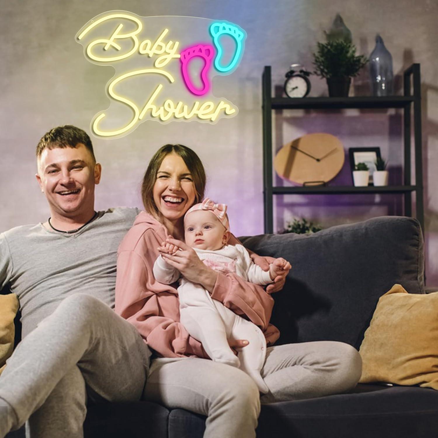 ベビーシャワーネオンサイン USB調光式LEDライト 保育園 - Baby Nursery Wall Lights のレビューと価格