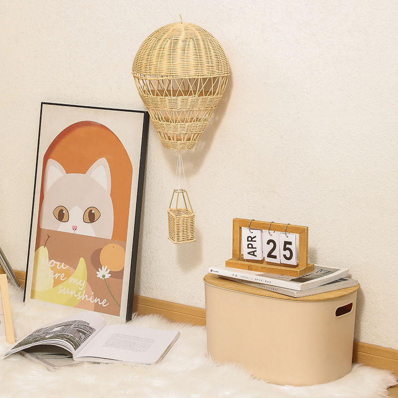 熱気球の形をした籐のシャンデリア,手作り,子供部屋,ベビール - Baby Nursery Knobs のレビューと価格