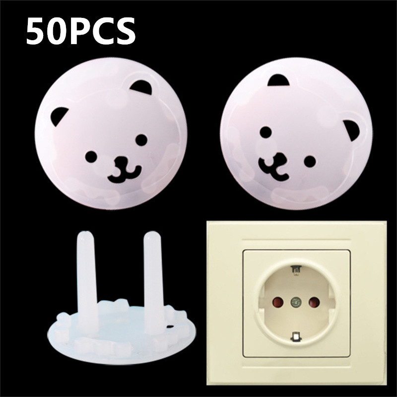 10/20/50 個ベビー安全子供電気ソケットコンセントプラ - Outlet Cover Childproof のレビューと価格