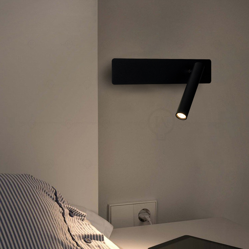 ホワイトノルディックLEDベッドサイド読書用ウォールランプ、 - Baby Nursery Wall Lights のレビューと価格
