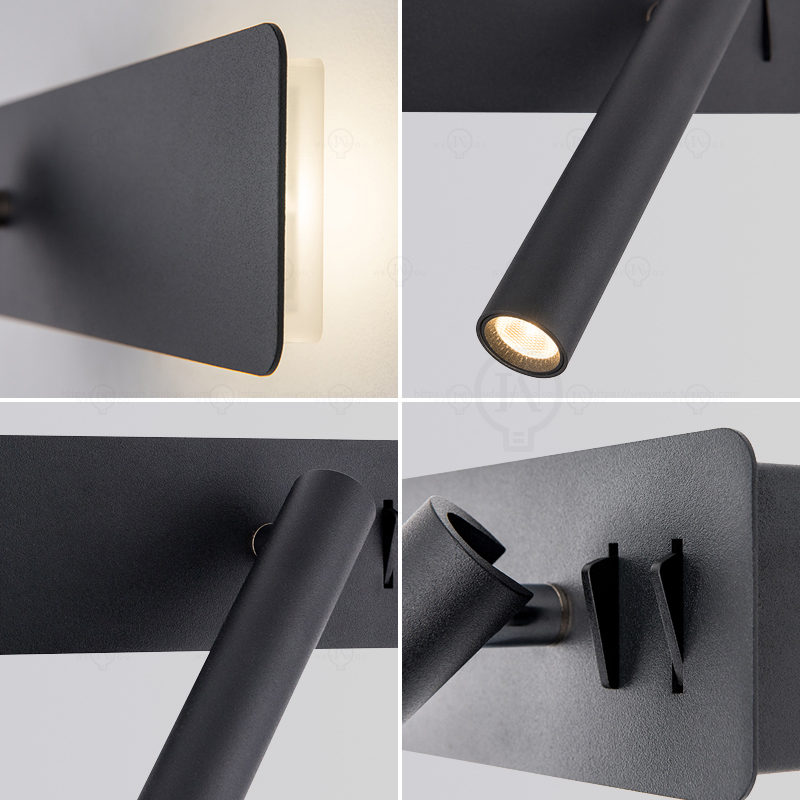 ホワイトノルディックLEDベッドサイド読書用ウォールランプ、 - Baby Nursery Wall Lights のレビューと価格