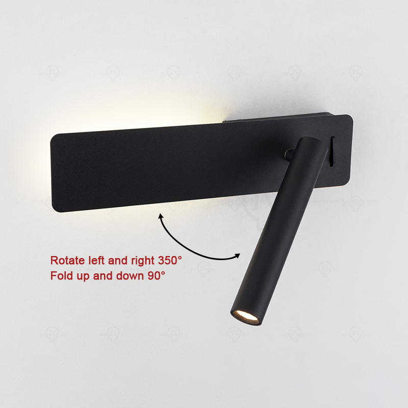 ホワイトノルディックLEDベッドサイド読書用ウォールランプ、 - Baby Nursery Wall Lights のレビューと価格