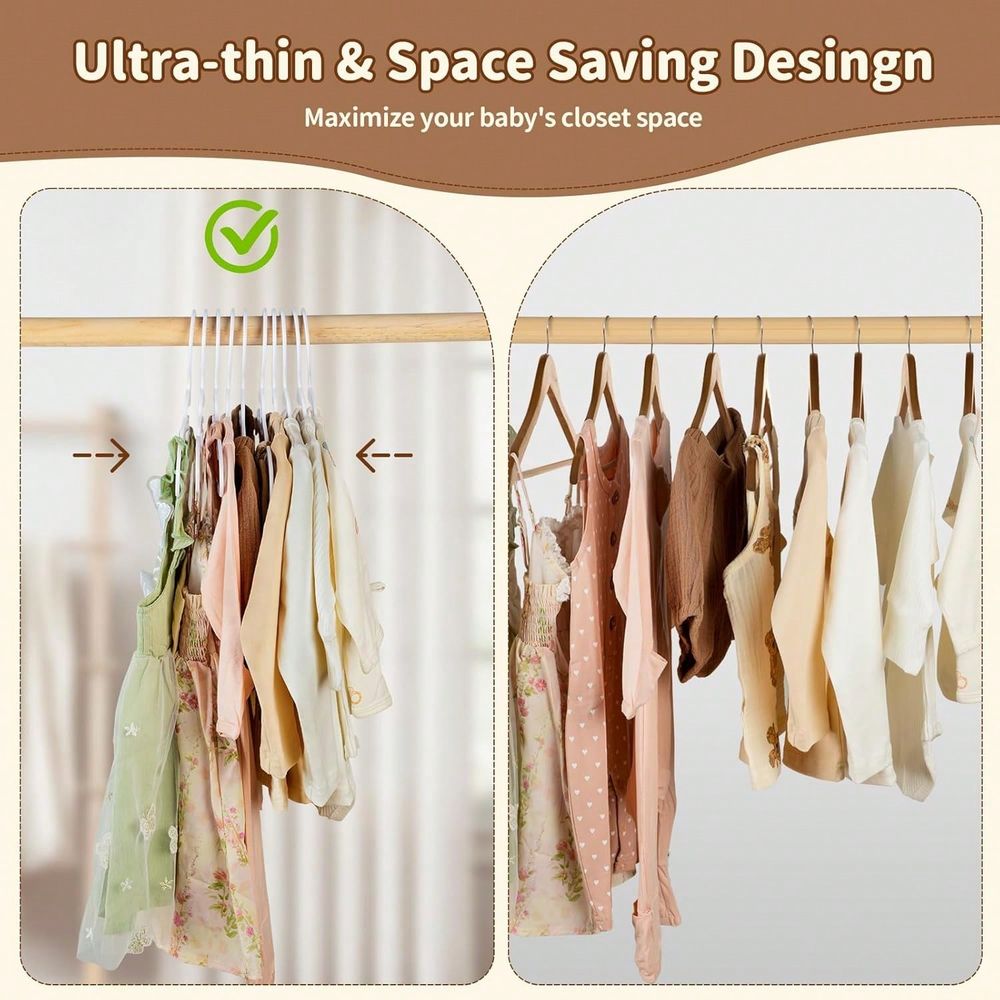 70 100パック キッズハンガー プラスチック製ベビーハン - Baby Nursery Hangers のレビューと価格