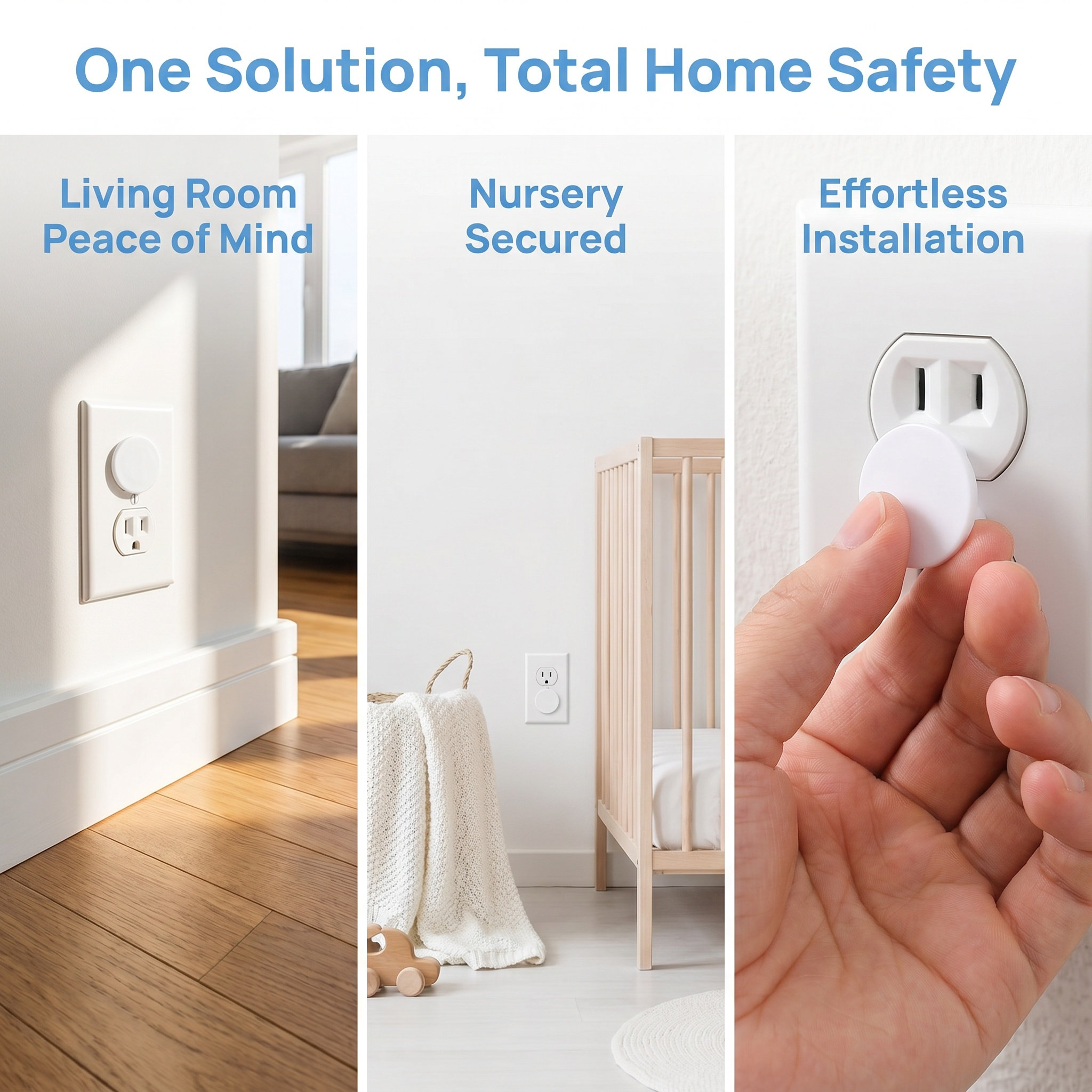 24個入り子供用安全電気コンセントカバー 白 ベビープルーフ - Outlet Cover Childproof のレビューと価格